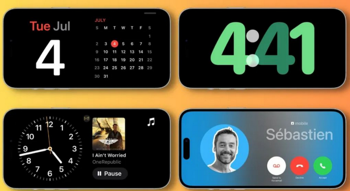 古冶苹果手机维修分享iOS17横屏充电待机显示有什么好处 