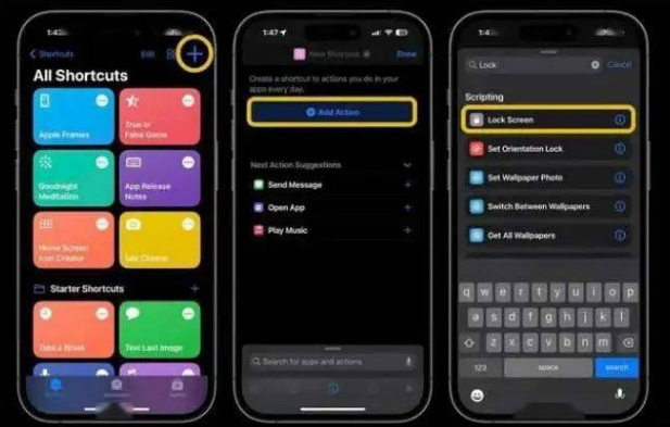 古冶苹果14锁屏维修店分享iPhone14升级iOS16.4后如何创建锁屏快捷方式 