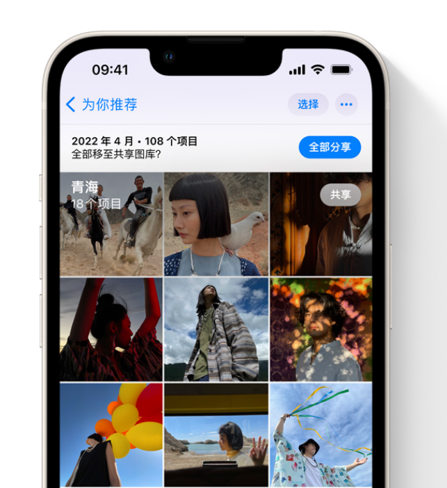 古冶苹果维修网点分享在 iPhone 上使用共享图库 