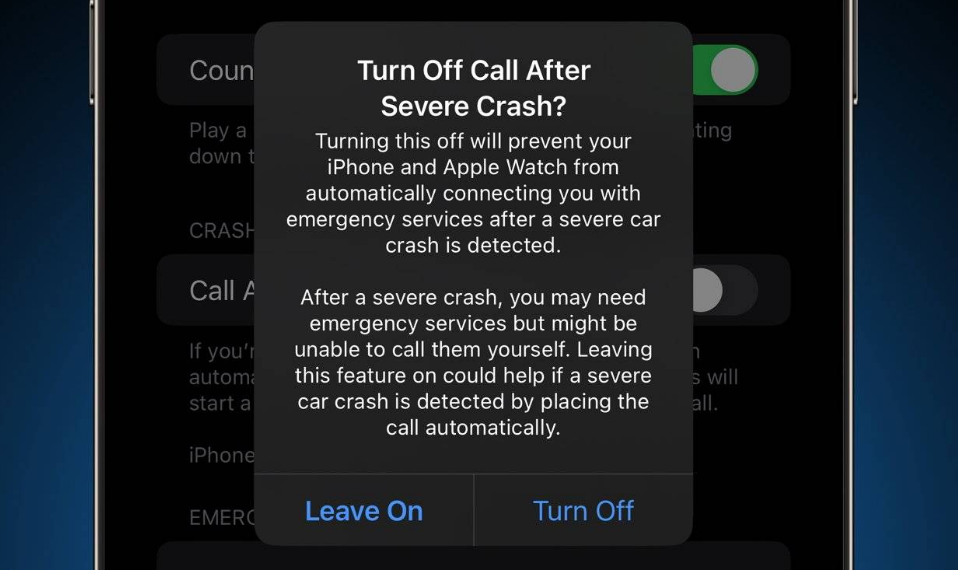 古冶苹果14维修分享 iPhone 14 和 Apple Watch 上关闭崩溃检测 