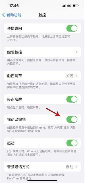 古冶苹果手机维修分享iPhone手机如何设置摇一摇删除文字 