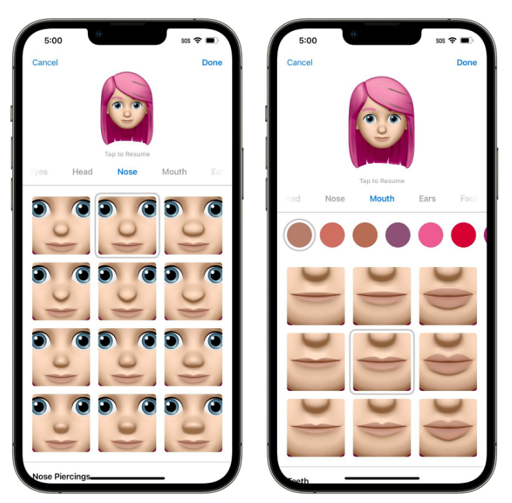 古冶苹果手机维修分享​iOS 16中的拟我表情有了哪些变化和升级 