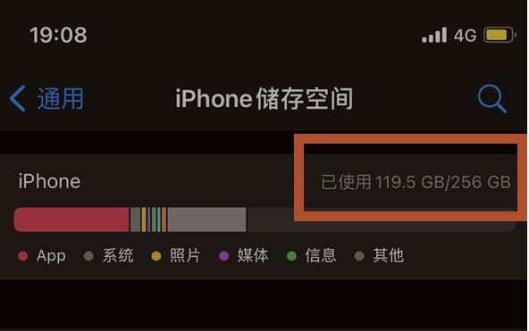 古冶苹果13维修分享iPhone13如何查看剩余内存 