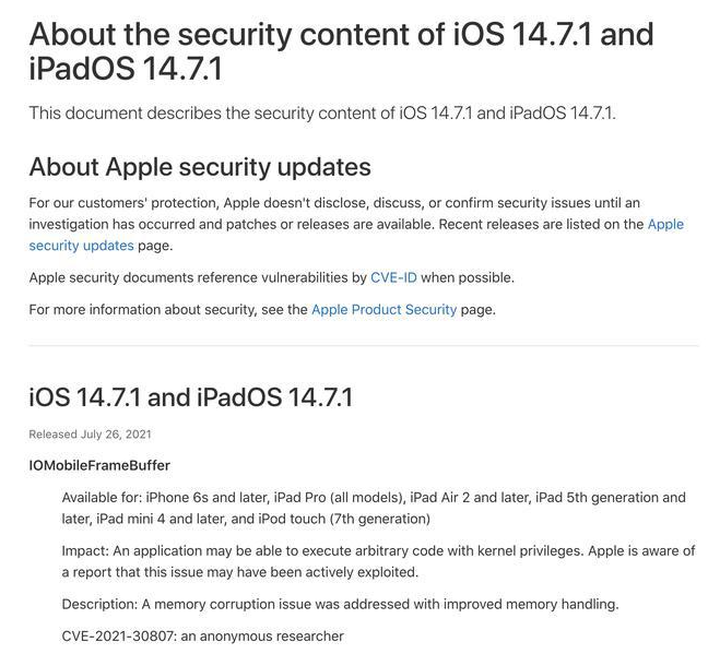 古冶苹果手机维修分享iOS 14.7.1 正式版更新内容及升级方法 